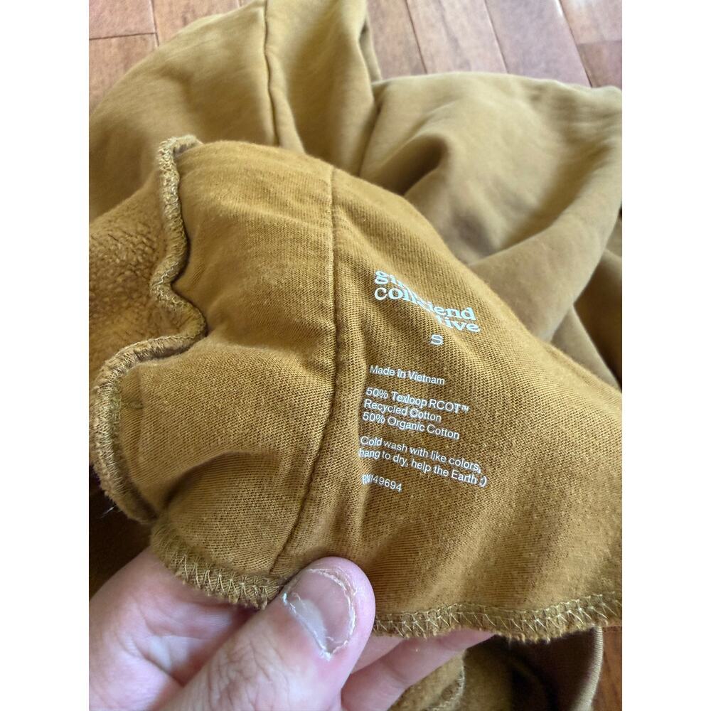 Girlfriend Collective | Mustard Brown Sweatpant Joggers Casual Loungewear- Sz S - Picture 8 of 10
